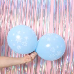 20pcs Christmas Party Decoration Frozen Snowflake Latex Balloons Birthday Baby Shower Wedding Decor Kid Toys Gifts Supplies
