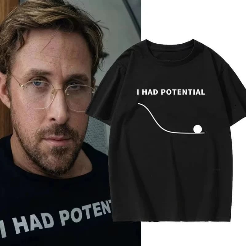 Project Hail Mary “I Had Potential” Ryland Grace Same Style Unisex Shirt 2026 Summer New Fashion Women Vintage Ladies T-shirts