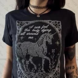 Shoujo Girl Style Grunge Clothes for Women Long Sleeve Graphic Tees Y2k Tops Goth Woman Clothing Women's Cropped Kpop Harajuku