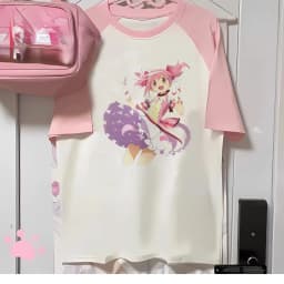Madoka Magica t shirt women harajuku t-shirts female comic clothing