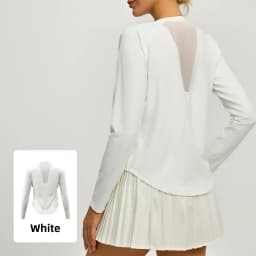 2026 Spring Summer New Women's Yoga Top Loose Mesh Breathable Sports Long Sleeve T-shirt Basic Solid Color Top Riding Clothes