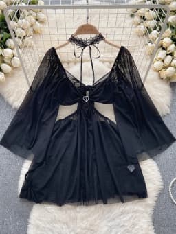 Women's Sexy Mini Dress Lingerie Cosplay Maid Cute Bowknot Lace Hotsweet Casual Dresses Party Club Costume Camisole Mini Dresses