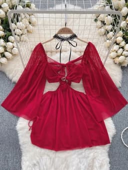 Women's Sexy Mini Dress Lingerie Cosplay Maid Cute Bowknot Lace Hotsweet Casual Dresses Party Club Costume Camisole Mini Dresses