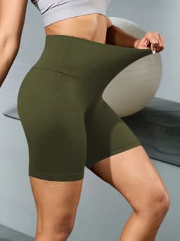 Women's High Waisted Biker Shorts Super Soft Tummy Control No See Through Workout Yoga Running Athletic Push Up Gym Fitness