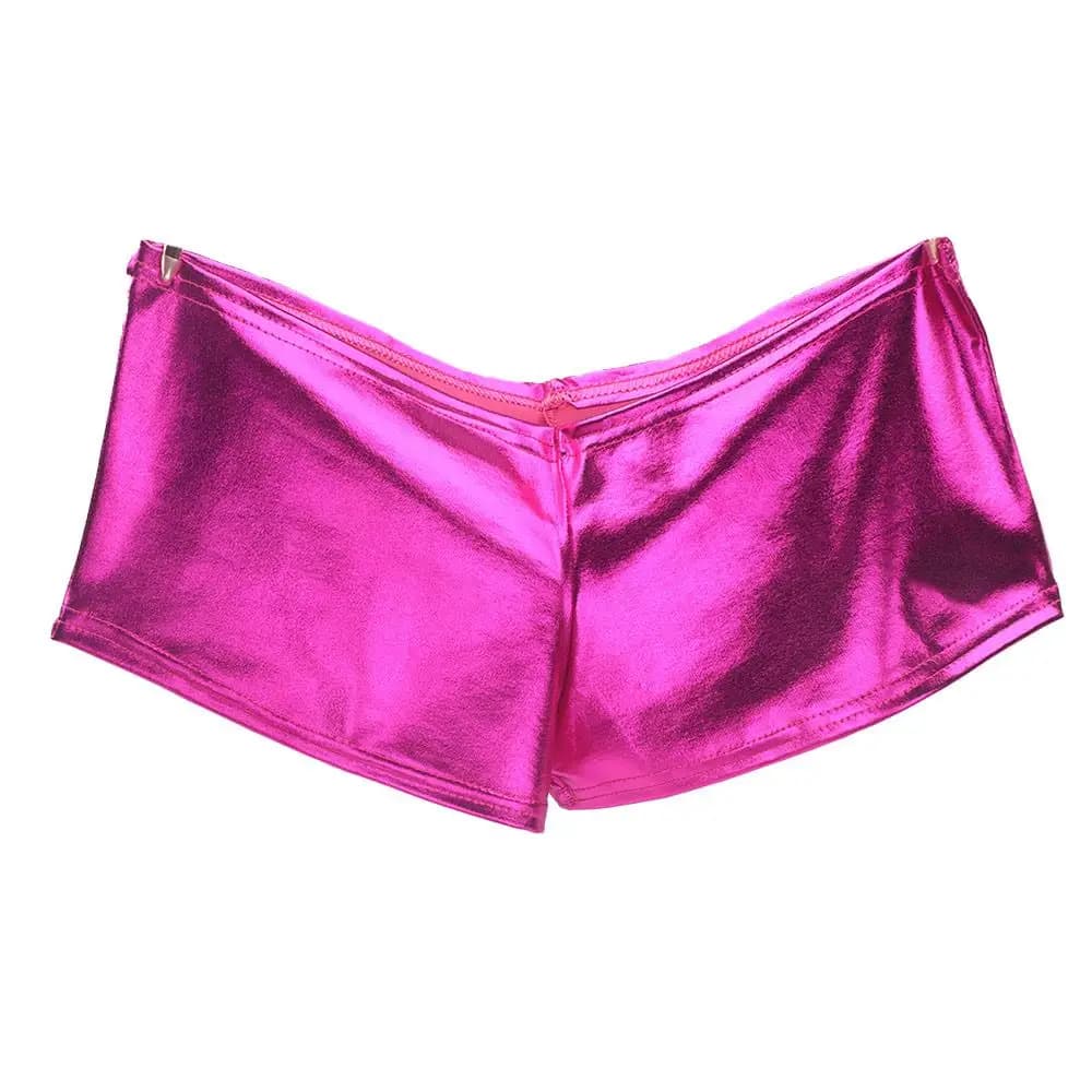 Top Selling Soft Dancing Briefs Lingerie Fashion for Women PVC Leather Look Thongs Boxer Panties Underwear