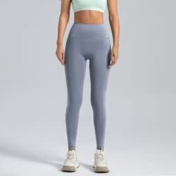 Black Leggings for Women with No T-line High-waisted Hip Lift Yoga Pants with Abdominal Compression and Nude Running Leggings