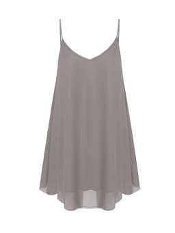 Women Plus Size Sleeveless Dress Fashion Solid Color Comfortable Daily Wear Dress