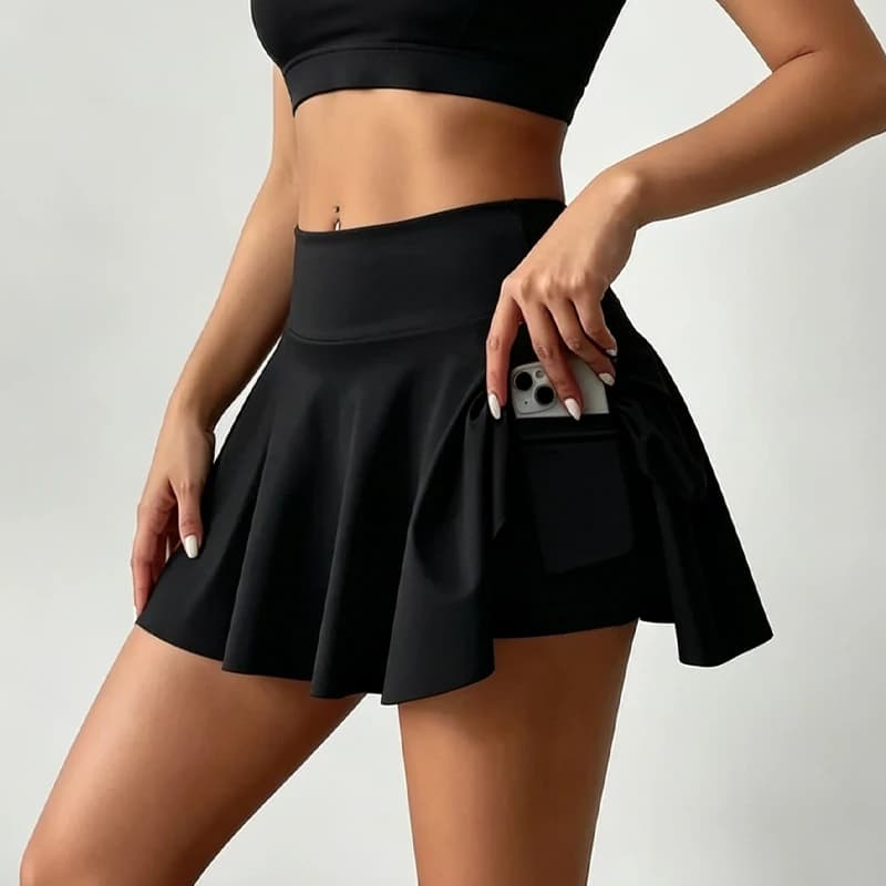 Women's Solid Color High Waist Loungewear Skirt Summer Breathable Sexual Interest Mini Skirt Ladies Quick Dry Comfortable Skirts