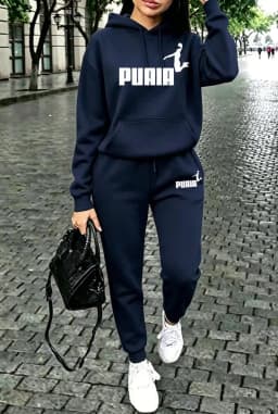 Fall Winter Womens Outfits Street Casual Hooded Sweatshirts Outdoors Sports Jogging Clothing Hot Sales Single Piece Hoodie Pants