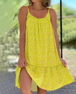 Summer 2026 Large Swing Strap Dress European American Leisure Style Printed Sleeveless Fashionable Casual Maxi Dress