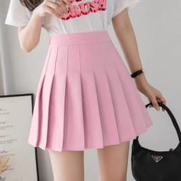 New Mini Skirts Womens 2026 Summer Japanese School Pleated Skirts High Waist Kawaii Cute Pink Plaid Skirt Uniform Harajuku Jupe