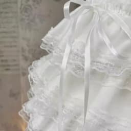 Women Ruffle Mini Skirt with Lace Bow Built-in Shorts Y2K Coquette Lolita Balletcore Tiered Ruffles Short Skort