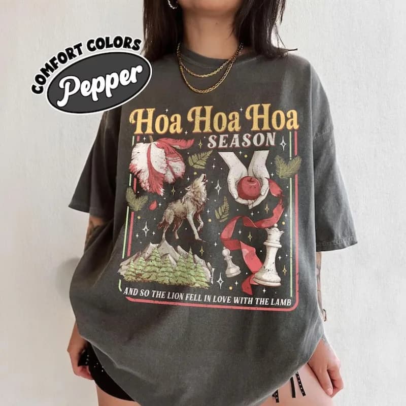 Twilight Inspired Comfort Color Shirt Hoa Hoa Hoa Season Vampires T Shirt City Of Forks Vampires Wolves Book Lover Gift Tee