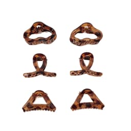 4PC Set European & American Style Leopard Print Small HairClaw Clips for Women Girls Retro Hair Accessories Headwear