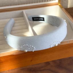 2025 Retro Rose Print Pearl Crystal Headband Women Elegant Hair Band Girl Sweet Beige Blue Hair Hoop Lady Party Hair Accessories