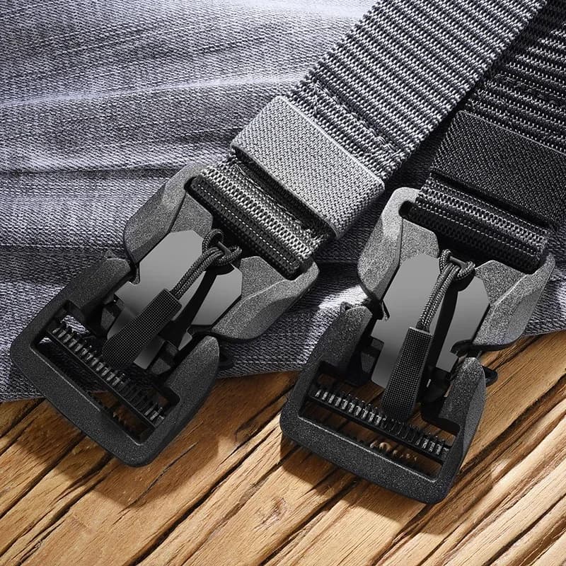 2PC Genuine Tactical Belt Quick Release Magnetic Buckle Belt Soft Real Nylon Sports Accessories Men and Women Belt