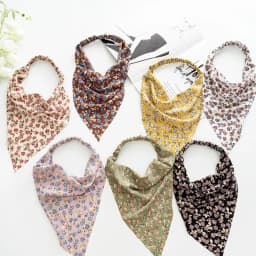 Women's Bandana Vintage Bohemia Women Bandana Hair Band Scarf Print Vintage Triangle Turban Elastic Headband for Lady Head Scarf