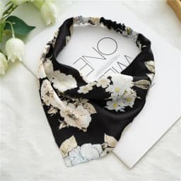 Women's Bandana Vintage Bohemia Women Bandana Hair Band Scarf Print Vintage Triangle Turban Elastic Headband for Lady Head Scarf