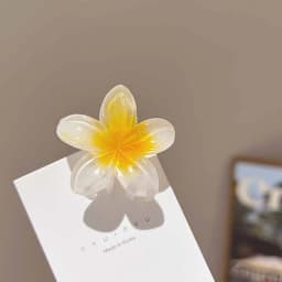Hawaiian Gradient Hair Clips Flower Hair Claws Women Small Size Fashion Headwear Hairpin Crab Barrette Hair Accessories