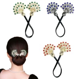 Elegant Peacock Shape Hair Bun Maker Twist Headwear Roll Hair Tool Hair Twister Easy Fast Snap Hairstyle Twist Women