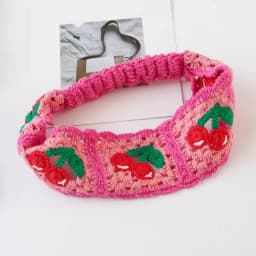 Flower Knitted Headband Colorful Pastoral Ethnic Style Hair Band Beach Headwear Girl Hair Accessories Women Hair Scarf Girls