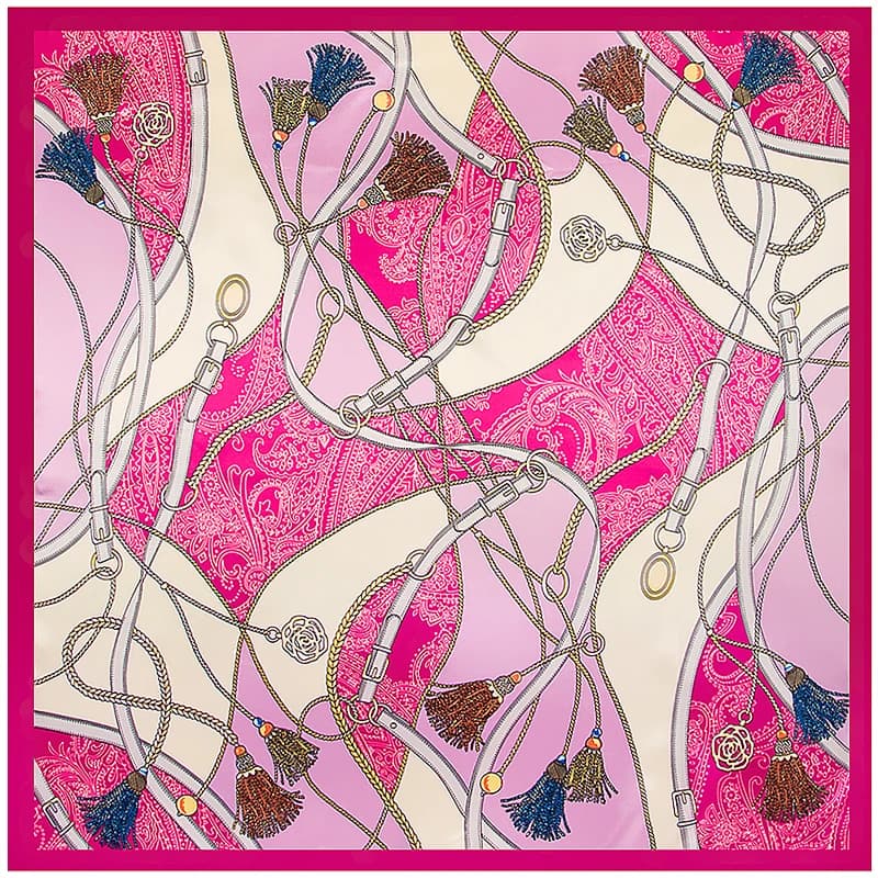 90cm The Four Seasons Fashion Versatile Women's Belt Rope Tassel Decoration Simulation Silk Scarf Large Square Scarf Shawl Scarf