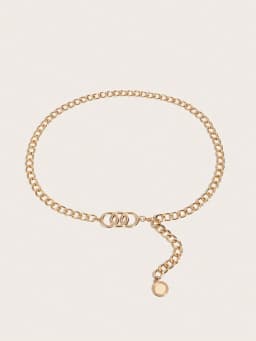 Hershine 1-Piece Women's Fashionable Hollow-Out Circle Waist Chain, Elegant and Sexy Accessory for Party Dresses, Spring, Summer