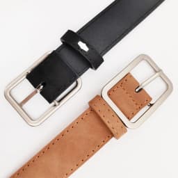Summer Women's Retro Frosted Belt, Silver Square Needle, Versatile, Trendy, Fashionable, Personalized Decorative Waist