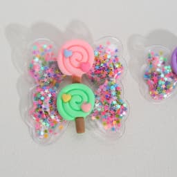 4Pcs PVC Bow Hair Clip Candy Barrette Baby Stars Filled Cute Kawaii Waterproof Hairpins For Girls Children Kids Hair Accessories