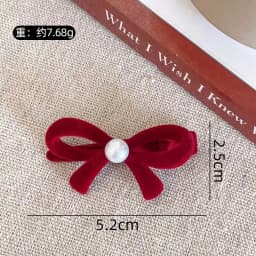 Elegant Velvet Bow Small Hair Clip Vintage for Women, Vintage Side Swept Hair Clip, Daily Casual Evening Wedding Date Unique