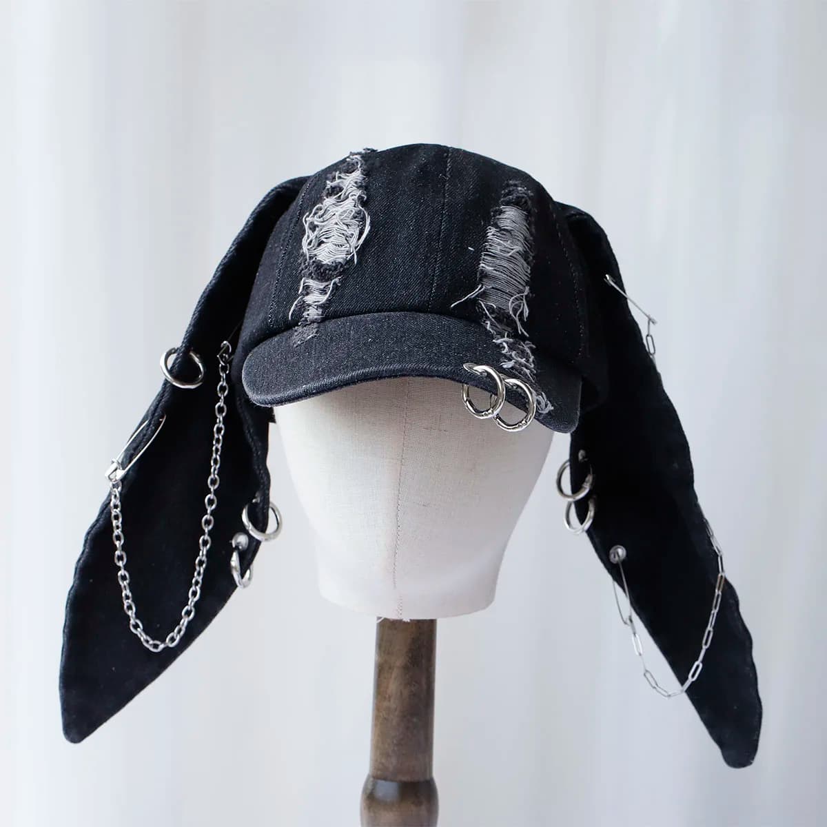 2024 new Hot Girl New Long Rabbit Ears Cowboy Baseball Hat Wash Graffiti Hip Hop Cap Women Men Party Team Baseball Cap