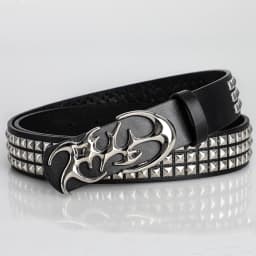 New Stylish Hollow Irregular Buckle Belts - Trendy Rivet Accessory For Gift Giving or Personal Style-Metal Pyramid For Women Men