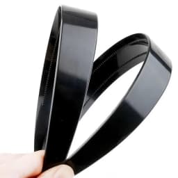 2025 Simple Women Headbands Fashion Head Band for Girls Solid Black Color Casual Hair Accessories Plastic Headbans Wholesale