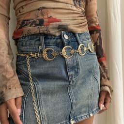 Punk Hip Hop Style All-match Waist chain sun Vintage Metal Womans Belt For Dress Moon High Waist Chain Belt for Women
