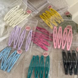 4pcs Women Girls Alloy Bobby Pin Oval Shape Candy Color Hair Clip Simple Geometric Hairpin Non-slip Hair Holder Fashion Headwear