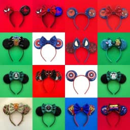 Marvel Spider-Man Mask Headbands for Kids Adults Disney Mickey Ears Hair Accessories Women Avengers Spiderman Hairband Girl Gift
