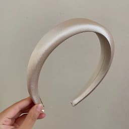 Shiny Satin Fabric Headband Wide Cross Hairbands Daily Headwear Sweet Simple Headbands Women Hair Accessories
