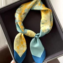 New Fashion Square Scarf Women Spring Summer Print Thin Sun Protection Neck Protection Tie Headband Versatile Scarves Party Gift