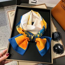 Shirt Decoration Sunscreen Silk Scarfs Female Hair Band Skinny Scarf NeckTies Women Bag Long Scarves Neckerchief Foulard Lady