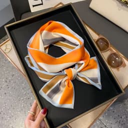 Shirt Decoration Sunscreen Silk Scarfs Female Hair Band Skinny Scarf NeckTies Women Bag Long Scarves Neckerchief Foulard Lady