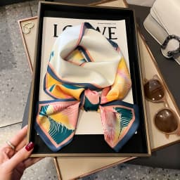 Shirt Decoration Sunscreen Silk Scarfs Female Hair Band Skinny Scarf NeckTies Women Bag Long Scarves Neckerchief Foulard Lady