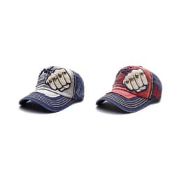 High Quality Fist Rivet Element Embroidery Cotton Adjustable Baseball Cap Hip Hop Hat Trucker Caps Dad Hats