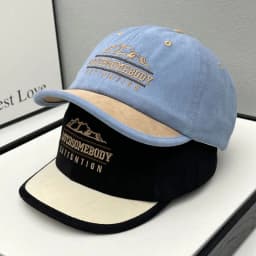 Parent-child Letter Short Brim Baseball Cap Women's Spring and Summer New Korean Versatile Cap Men's Soft Top Sunscreen Visor