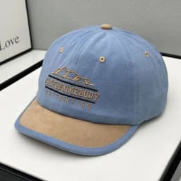 Parent-child Letter Short Brim Baseball Cap Women's Spring and Summer New Korean Versatile Cap Men's Soft Top Sunscreen Visor