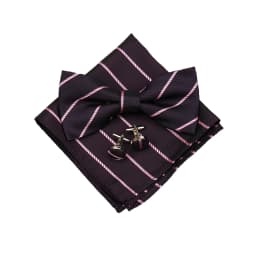 Fashion Bowtie Set Gifts For Men High Quality Bow Tie Handchief Cufflinks 3 Pcs Set Wedding Bussiness Suit Accessories
