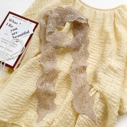 Fashion Soft Lace Scarf Elegant Floral Hair Ribbon Fairy Sweet Hair Accessories for Women