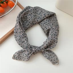 60cm Flower Print Cotton Bandanas Square Scarf Women Girls Headband Accessories Hairscarf Hairscarf
