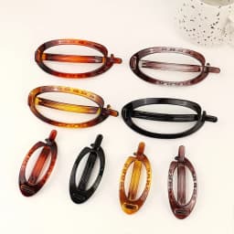 New Elegant French Oval Ponytail Fix Artifact Vintage Hairpin Women Back Head Frosted Hairpinheadwear Girls Hair Accessories