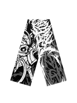 Men's Scarf Winter Anime Knit Graphic Y2k Streetwear Gothic Shawl Scarves Korean Fashion Hip Hop Vintage Warm Unisex Accessories
