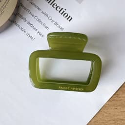 Korean FRANCE Retro Square Medium Pan Hair Clip Back Head Spoon Horsetail Hair Clip French Simple Shark Clip